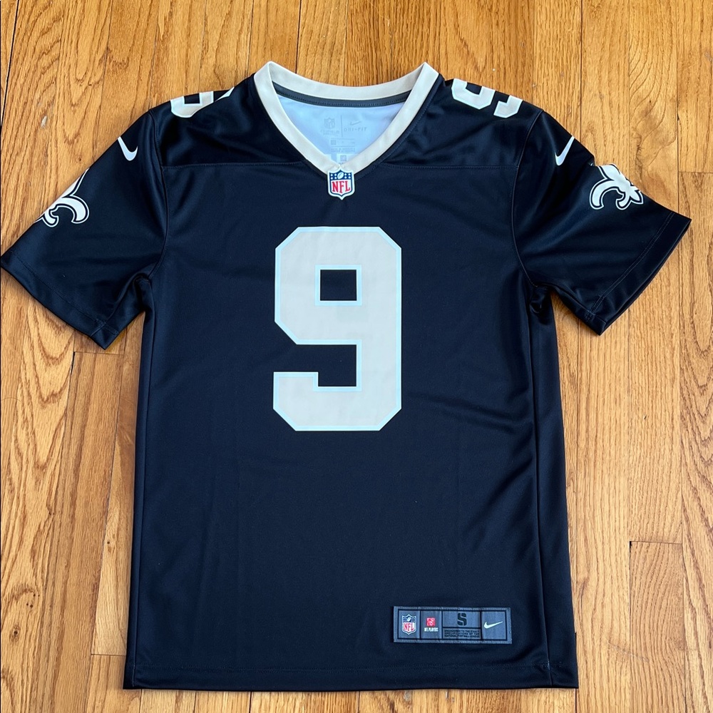 Nike NFL Black and Gold Brees Football Jersey Number 9